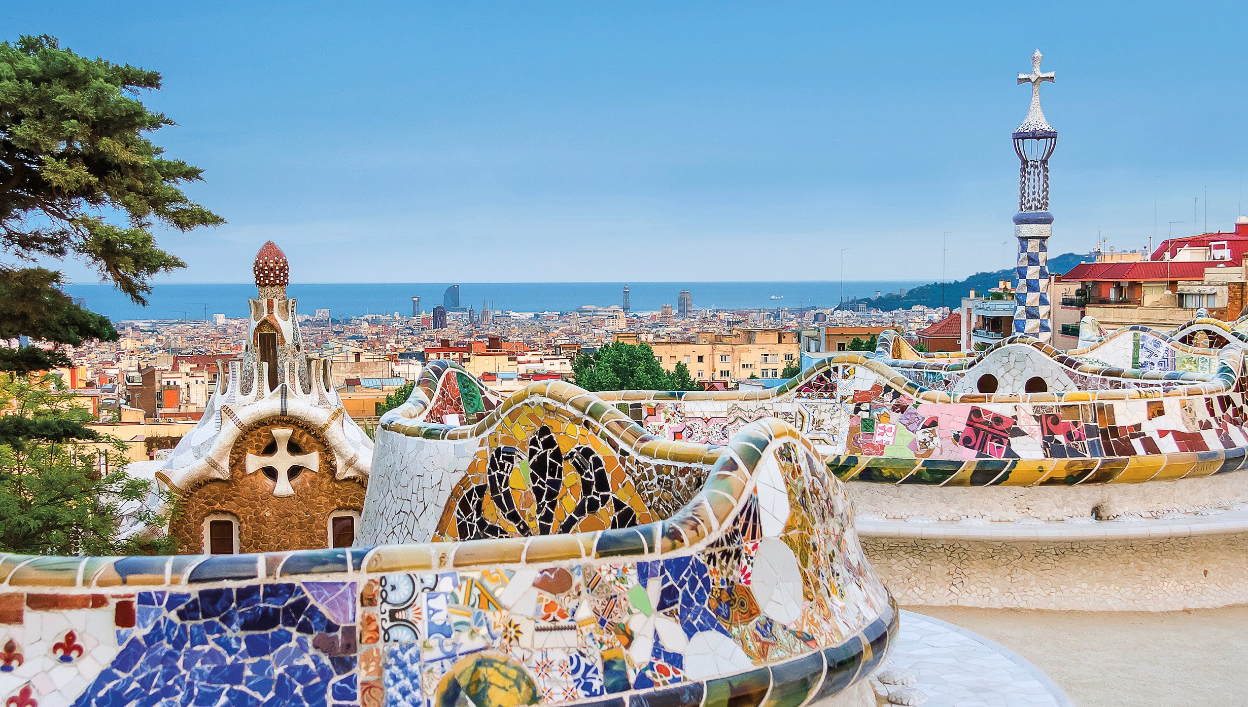 barcelona spain, Park Güell,Aquarium Barcelona