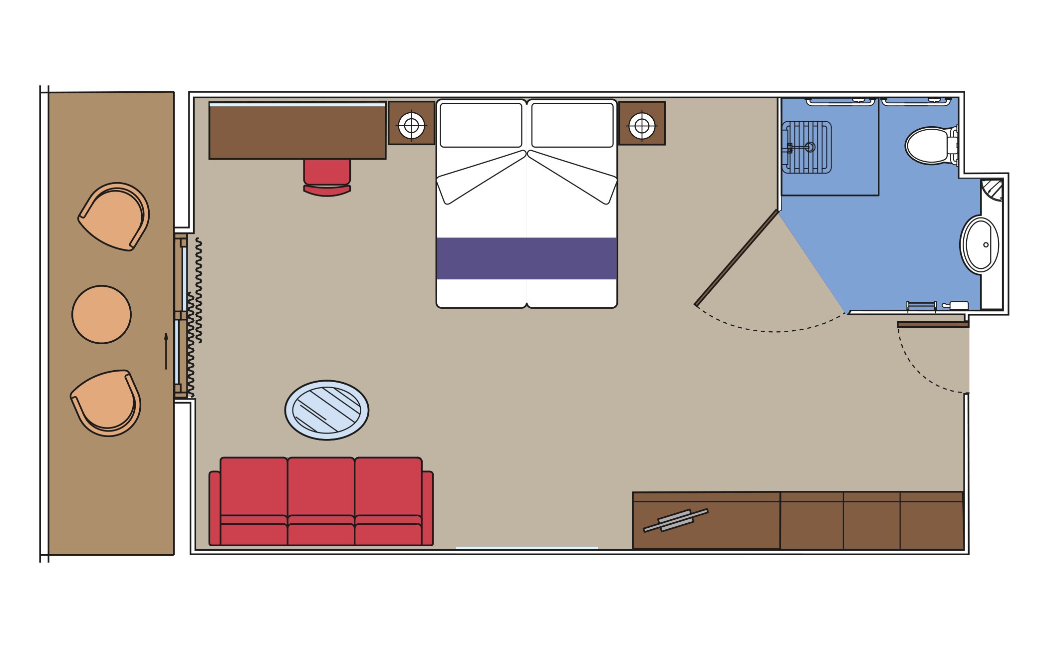 MSC Fantasia Cabin: Suite Balcony 04 2d
