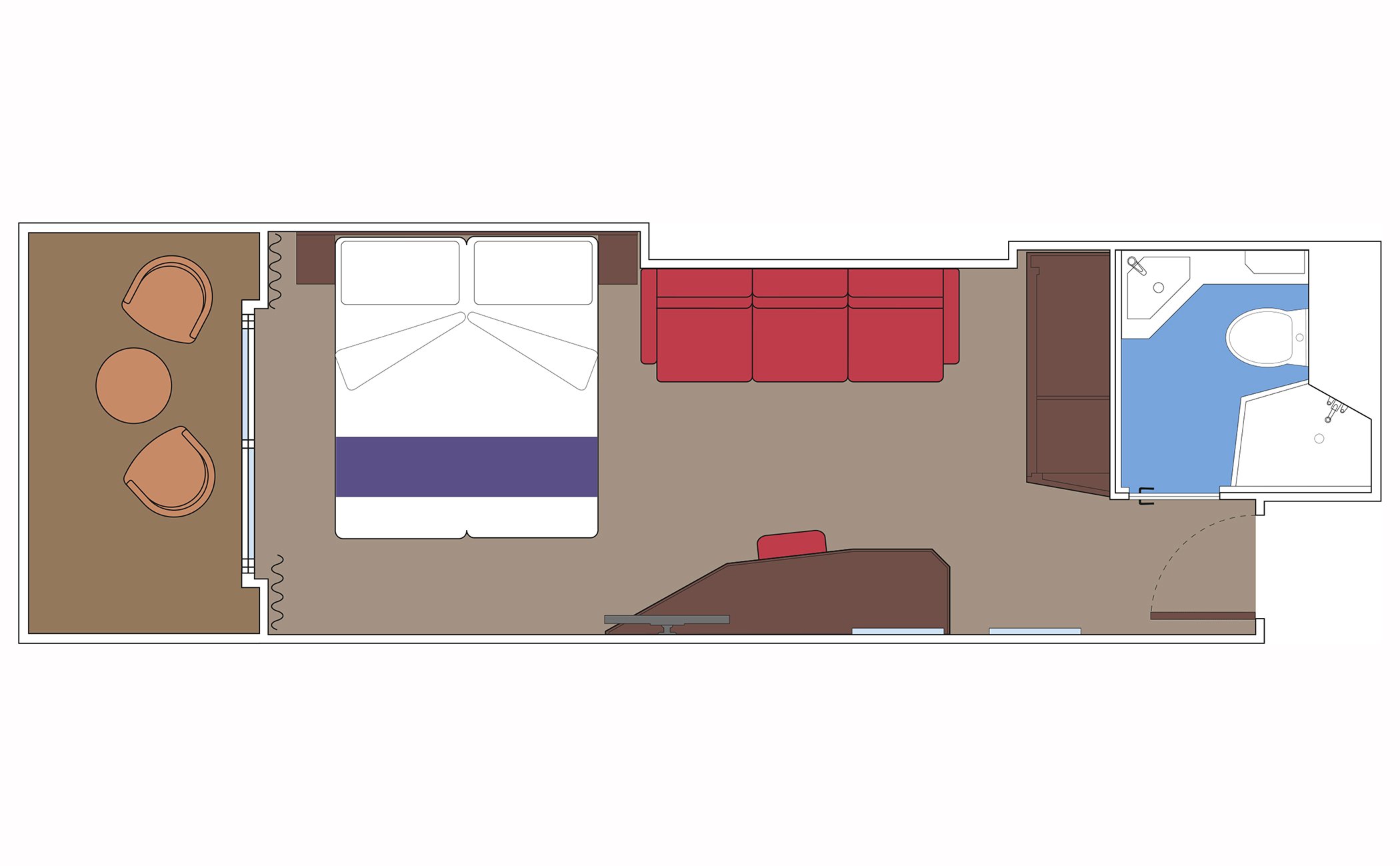 MSC Seaside Cabin: Balcony 08 2d