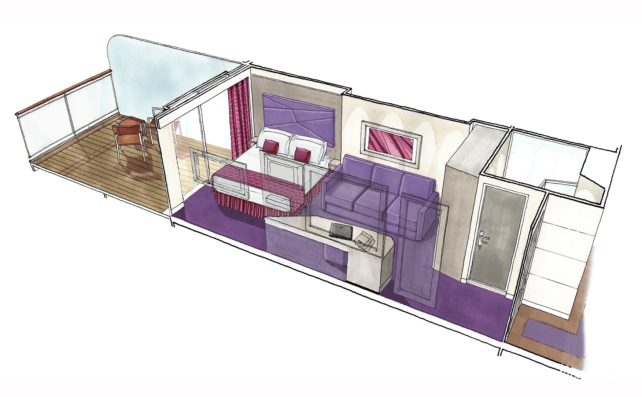 MSC Seaview Cabin: Suite 07 3d MSC Seaview Cabin: Suite 07 3d