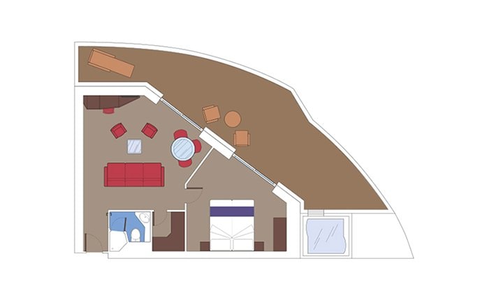 Grand Suite Aurea With Terrace and Whirlpool, MSC Virtuosa | MSC Cruises Grand Suite Aurea With Terrace and Whirlpool, MSC Virtuosa | MSC Cruises