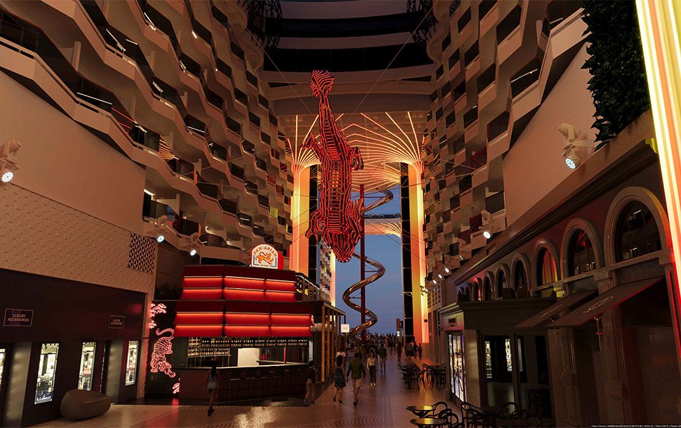 MSC World Asia, Dragon Sculpture - World Promenade | MSC Cruises MSC World Asia, Dragon Sculpture - World Promenade | MSC Cruises