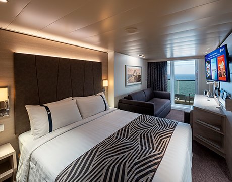 MSC WORLD EUROPA Deluxe Balcony with partial view MSC WORLD EUROPA Deluxe Balcony with partial view